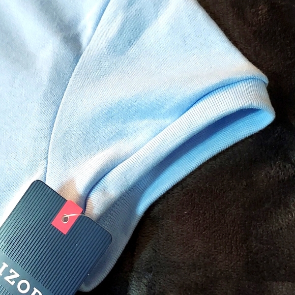 Girls Izod School Uniform Short Sleeve Polo Shirt - Light Blue - Picture 6 of 6